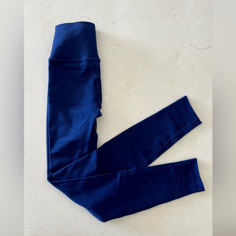 Fabletics SculptKnit Leggings, Royal Blue, Size S
